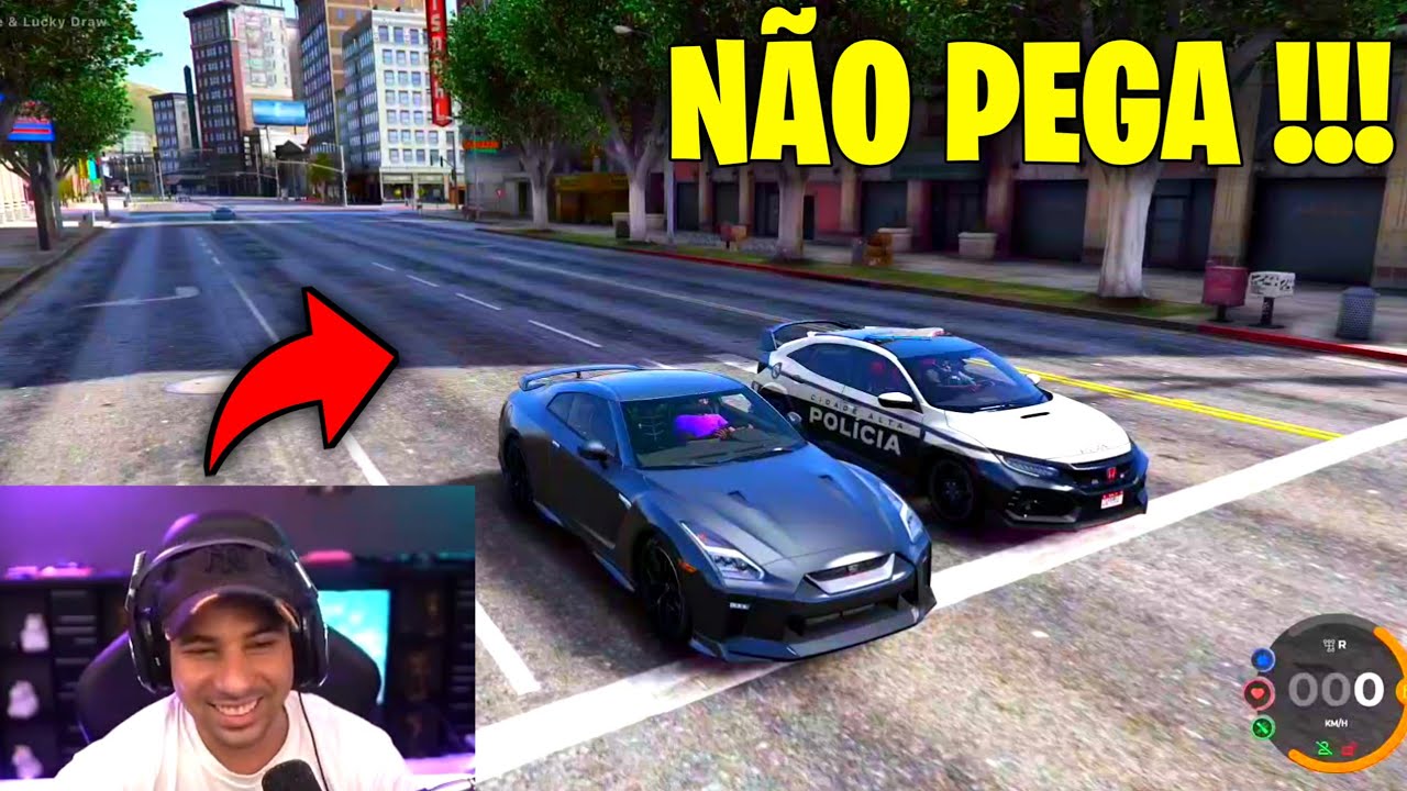 PIUZINHO DEU A MELHOR FUGA DO GTA RP !!!