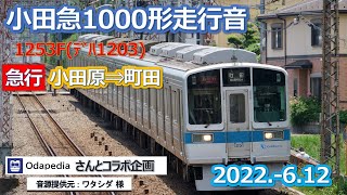 2022  6 12小田急1000形1253Fﾃﾞﾊ1203急行小田原⇒町田