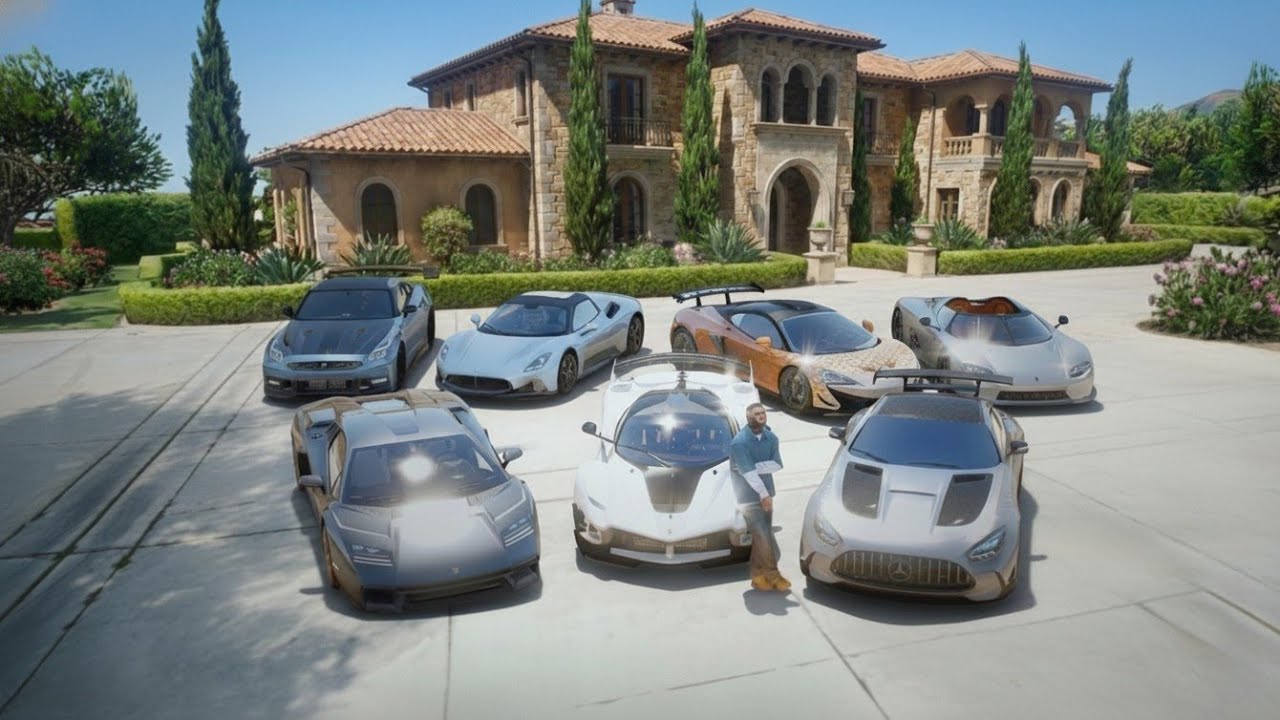 Franklin Steals Billionaire’s TOP SECRET Supercar Collection! 😱 (GTA 5)