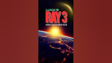 Ray3: The AI Video Model That Thinks Before It Creates! 🚀 | Next-Gen Video Generation #shorts