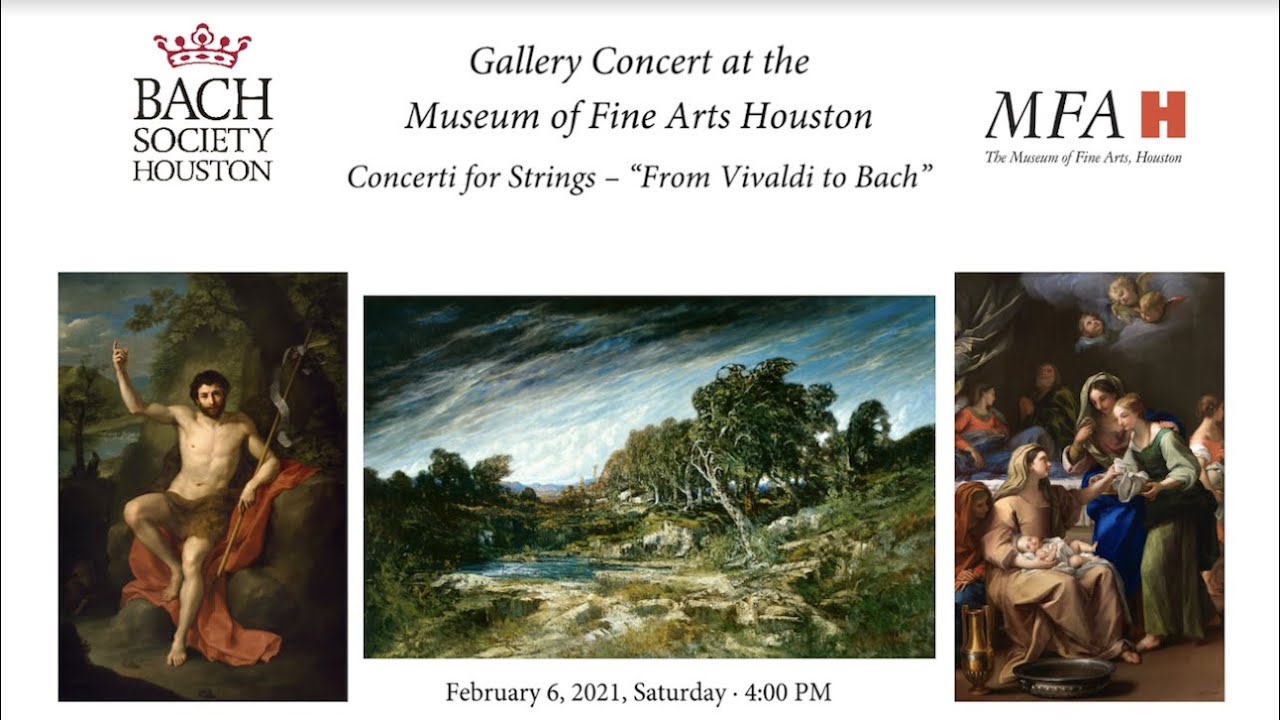 Concerti for Strings Gallery Concert at the Museum of Fine Arts Houston