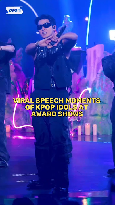Viral speech of  kpop idols at award shows #seveteen #aespa #ive #idle #thunder #mingyu #karina