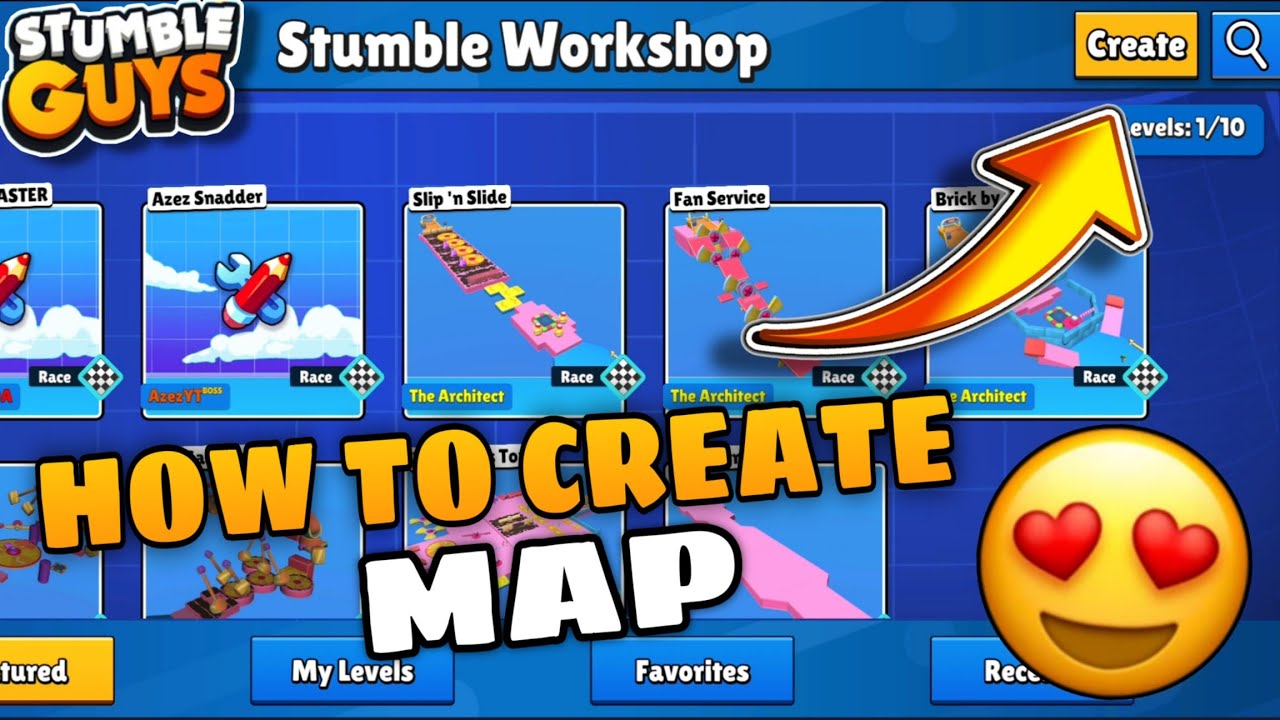 How To Create Map In Stumble Guys YouTube