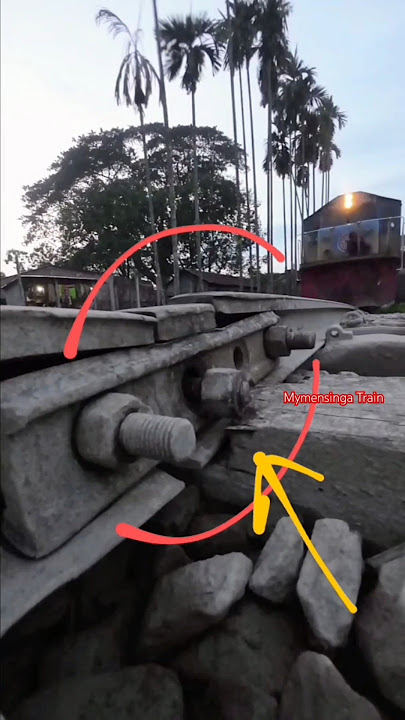 Train passed moderate speed, Broken rail || #wheel #Bangladesh #railway #speed #travel #repair
