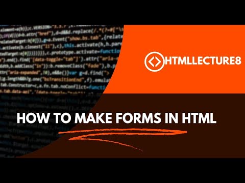 How to make forms in HTML - YouTube