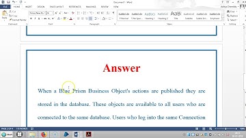BluePrism RPA - Interview Questions - Sharing - BPIQ2001 - Aditya RPA Academy BTM Layout