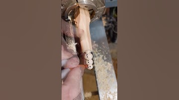 skew chisel mini snowman. #woodturning #woodworking #wood #woodturningart #craft