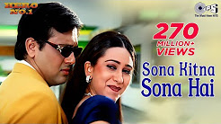 Sona Kitna Sona Hai Song Video - Hero No. 1 | Govinda & Karisma Kapoor | Udit N & Poornima - Playlist 