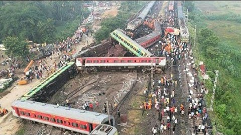 Coromandel Express Accident Exclusive Drone Shots @Manoj_S_Official
