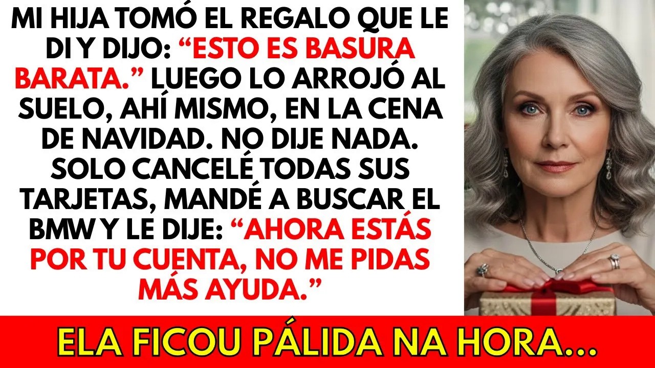 Mi hija llamó mi regalo “BASURA BARATA”  Pero lo que hice después la hizo llorar de arrepentimi