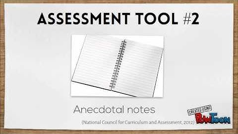 Assessment Strategy 2 - Anecdotal Notes