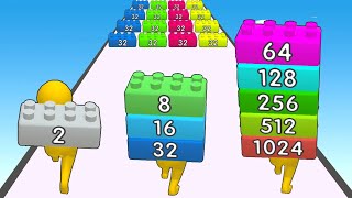 Brick Runner 2048 - All Levels Gameplay Android,ios game Mobile Game App New Update (Levels 1-18) screenshot 1