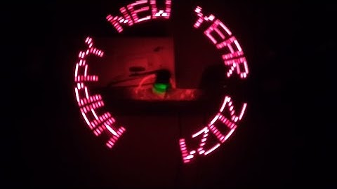 happy new year on pov display using Arduino