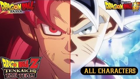 Todos los personajes de la ISO Budokai Tenkaichi 4 Tag Team DBZ TTT MOD PPSSPP ISO