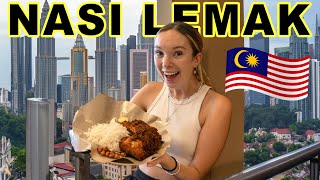 Foreigners first NASI LEMAK | MALAYSIA’s national dish in Kuala Lumpur | Travel Vlog