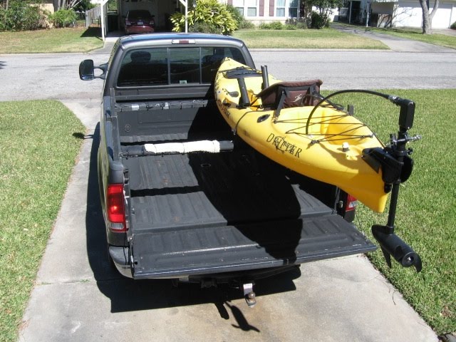 Low profile kayak rack for a truck DIY. 