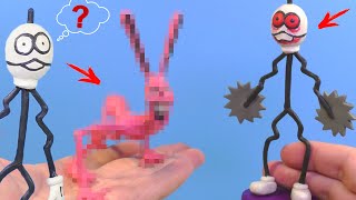 Making TOTL and Demonic Bunny with Clay | Trevor Henderson vs Leovincible