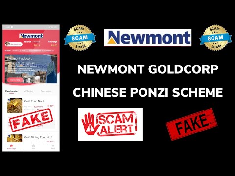 Newmont Goldcorp earning app review | Newmont Goldcorp chinese ponzi scheme