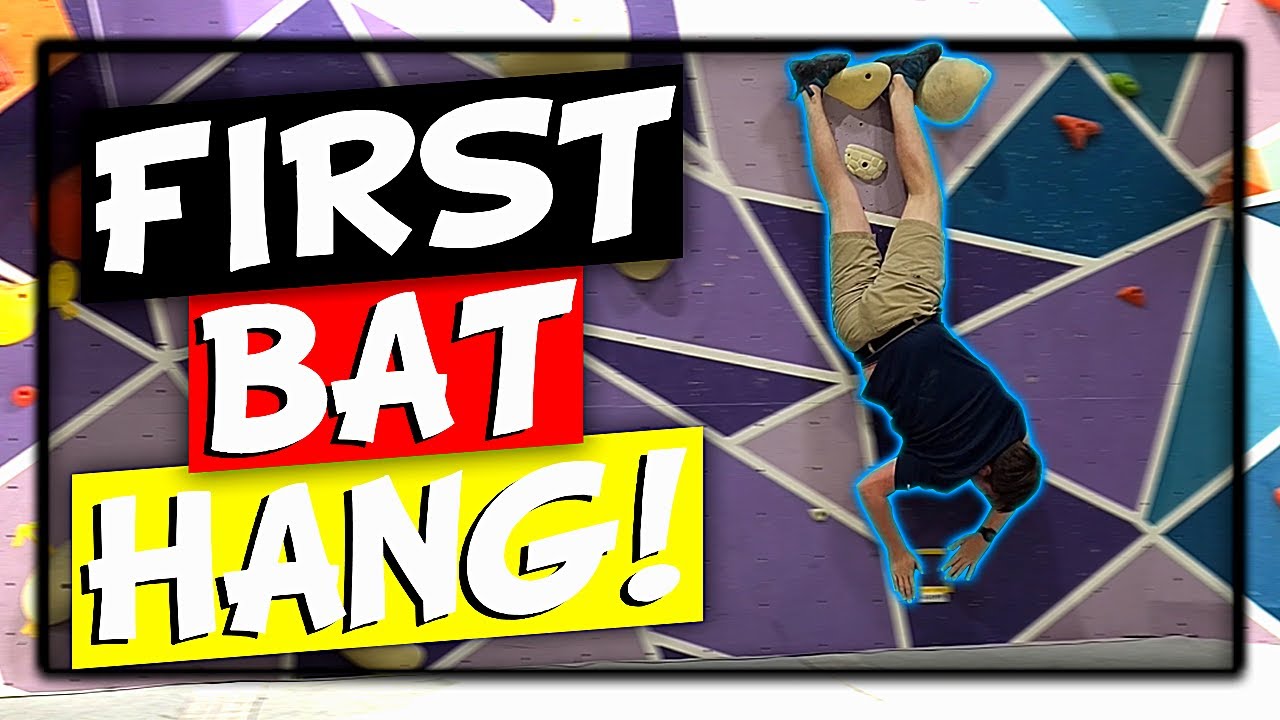 MY FIRST BAT HANG 😱! | Rock Climbing #shorts