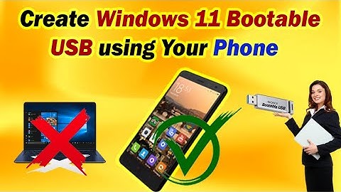 How to Create a Windows 11 USB using Your Phone #windows11 #bootableusb #Windows11USB