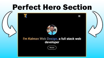 Responsive Hero Section Tutorial | HTML & CSS Made Easy for Beginners!