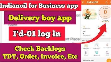 Indianoil for Business app(Delivery boy app) log in 01 I