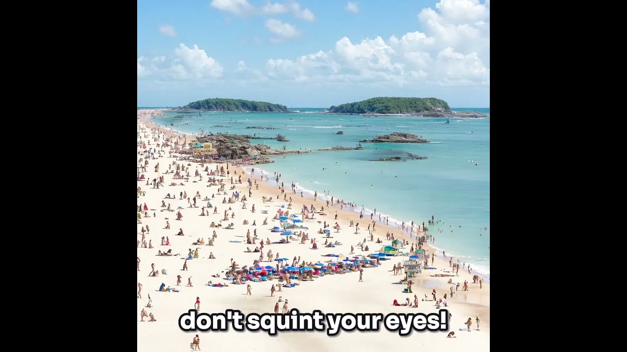 What S REALLY Happening On This VERY Crowded Beach 