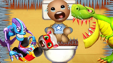 Tom Hero Dash Buddy vs T-Rex Aliens WC | Kick the Buddy Mod