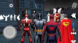 Playing As Superman, Ironman, Spiderman, Batman & Flying Kamla In Granny 3 House  screenshot 3