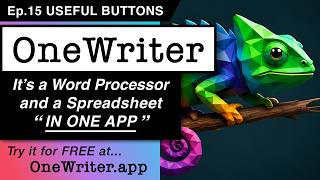 OneWriter in Five Minutes Ep. 15 - USEFUL BUTTONS screenshot 1