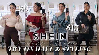 HUGE SHEIN FALL TRY ON HAUL + STYLING | 30+ ITEMS | SHEIN DESIGNER DUPES | BADDIE ON A BUDGET 2023!