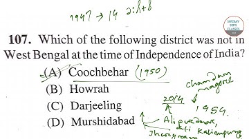 WBCS 2019 Preliminary Exam Set-A // Answer Key // Fully Solved // Part by part Solutions Geography