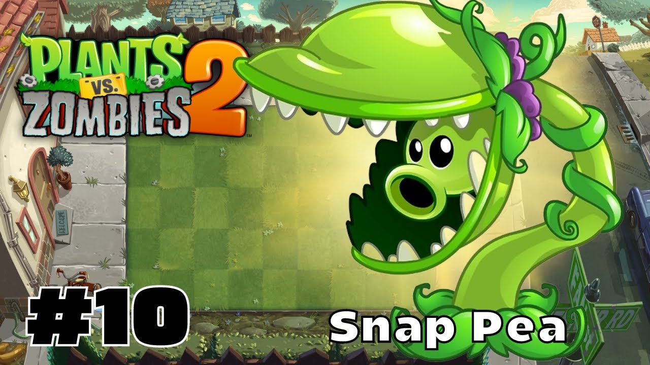 Snap Pea Review! 10 PvZ2 Plants vs Zombies 2 Gameplay