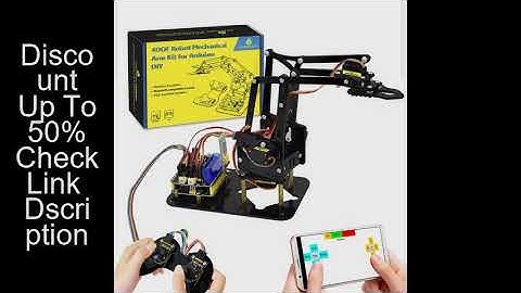 Keyestudio STEM  4DOF Robot Arm Kit  Mechanical Arm Claw Kit PS2 Control For Arduino Robot Arm Kit D