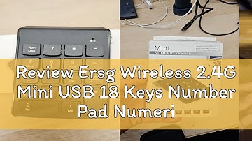 Review Ersg Wireless 2.4G Mini USB 18 Keys Number Pad Numeric Keypad Keyboard For PC Laptop HOT