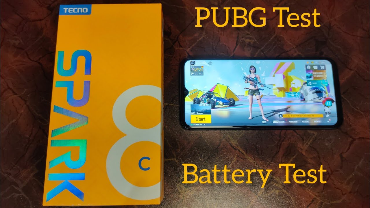 Tecno Spakr 8C Pubg Test 🔥 | Gaming Review |Battery Test⚡