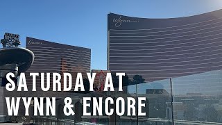 Wynn \& Encore Saturday Evening Walkthrough | Walking Las Vegas Luxury Resorts