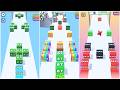 Jelly Run 2048 ULTIMATE Gameplay | 3 Shape Play Showdown! | 2 To 512ac Race