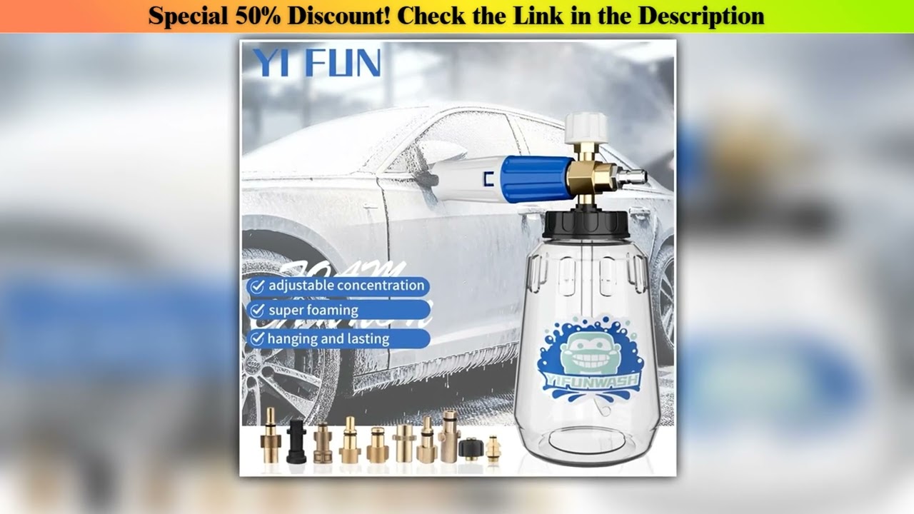 Car Wash Accessories — Review (2025): Car Wash Accessories Snow Foam Cannon For High