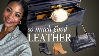 Thrift With Me | Vintage Leather Handbags, Leather Boots & Furniture Finds