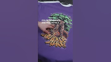 What is Direct to Garment Printing ? (DTG printing for clothes) #clothingbrand #inhousemade