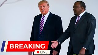 Uhuru Kenyatta With Donald Trump at White House, United States (USA)