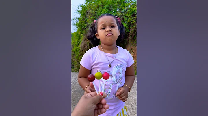 Cute Baby Girl helps papa and brother get their lollipop 🥰🍭#shorts #viral #trending