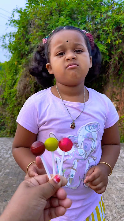 Cute Baby Girl helps papa and brother get their lollipop 🥰🍭#shorts #viral #trending
