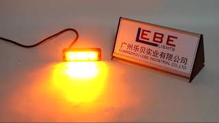 Details LED Surface Mount Strobe Flashing Lights for Vehicles Easy Installation Emergency Lights, LED Grill News