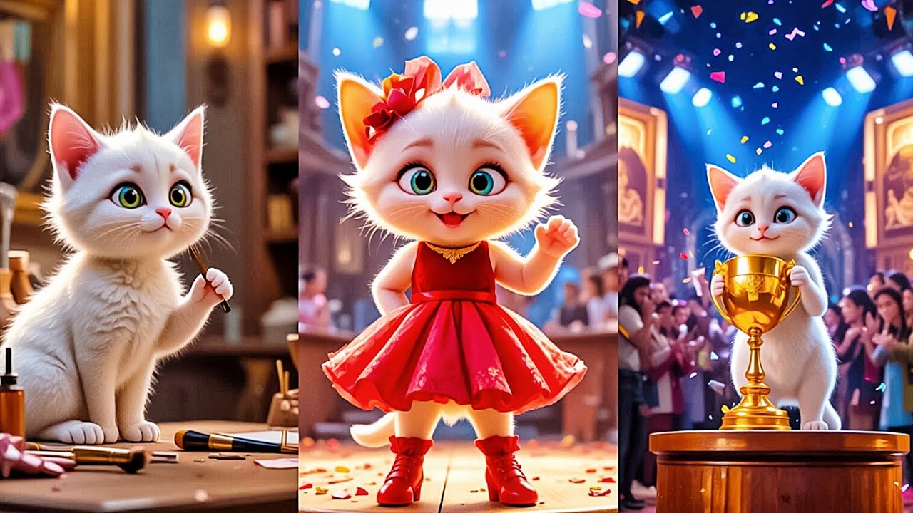 Kitten Fun With Makeup 