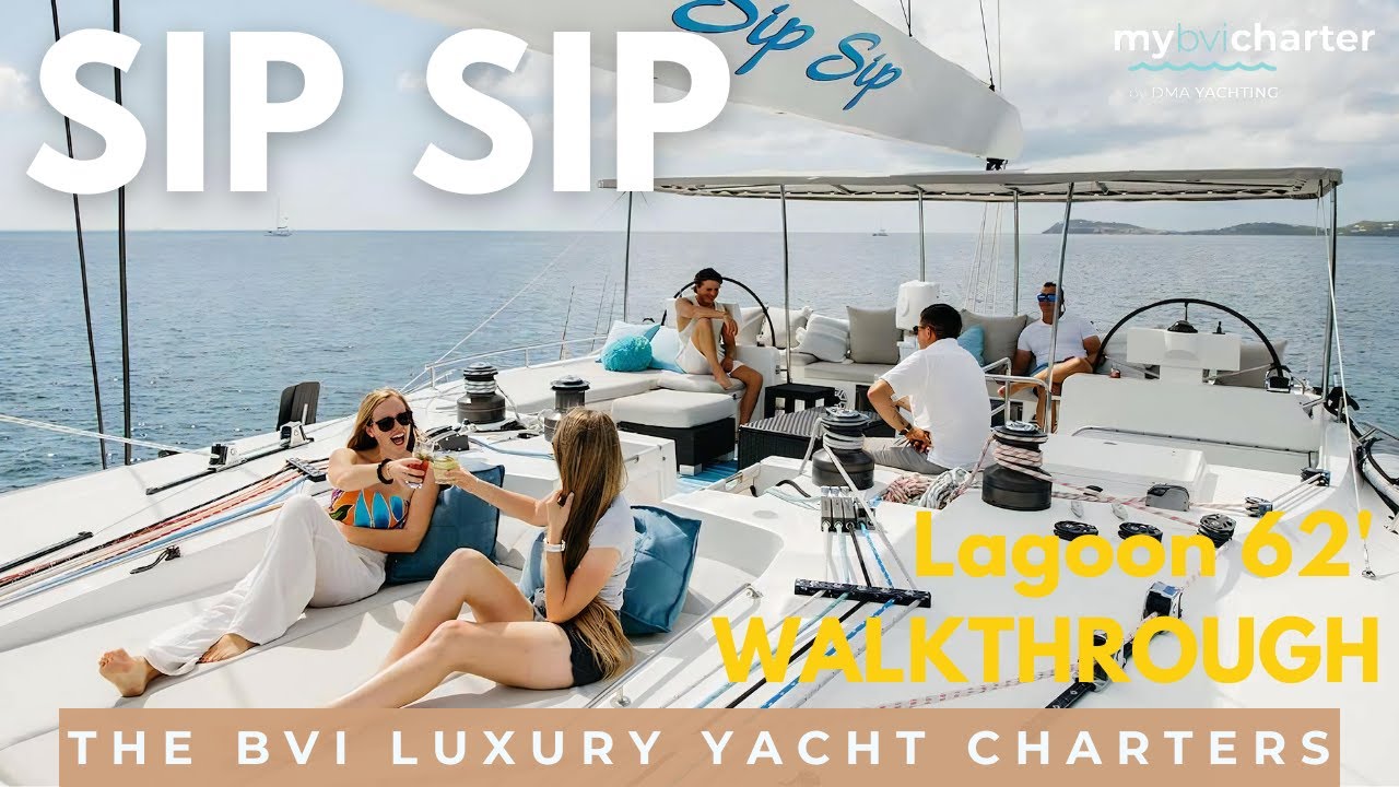 ⁣⚓ Sip Sip – 62’ Lagoon Catamaran Charter in the BVI ✨