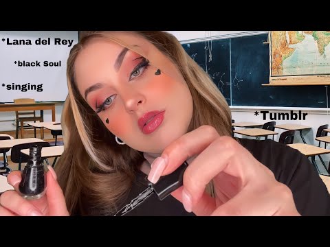 ASMR E-GIRL does your Nails in School 💅 Lidi ASMR deutsch Roleplay Nagelstudio Personal Attention