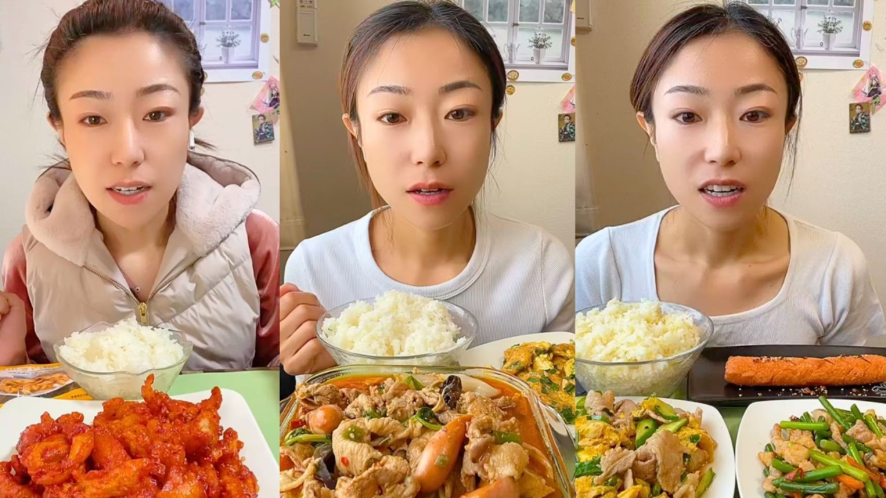 Chinese Home-Cooked Food Mukbang | Realistic Eating Sounds No Talking #442