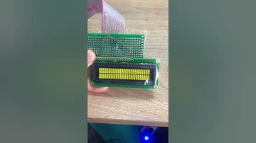 1602 character dot matrix OLED LCD module, yellow light.#display